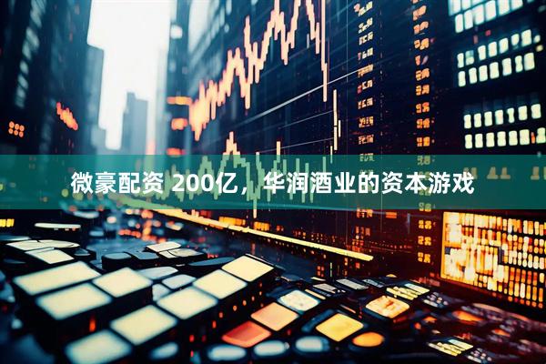微豪配资 200亿，华润酒业的资本游戏