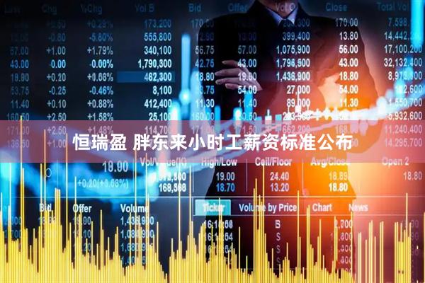 恒瑞盈 胖东来小时工薪资标准公布